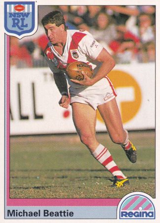 1992 Regina Common Card - Base 014 Michael Beattie St George Dragons