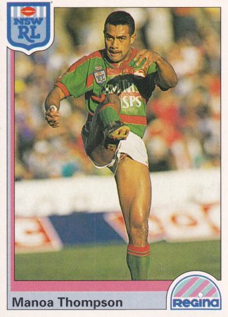 1992 Regina Common Card - Base 031 Manoa Thompson South Sydney Rabbitohs
