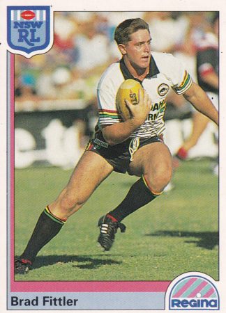 1992 Regina Common Card - Base 038 Brad Fittler Penrith Panthers