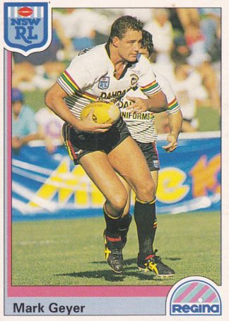 1992 Regina Common Card - Base 039 Mark Geyer Penrith Panthers