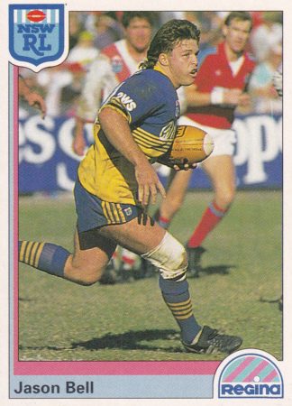 1992 Regina Common Card - Base 045 Jason Bell Parramatta Eels