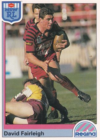1992 Regina Common Card - Base 055 David Fairleigh North Sydney Bears