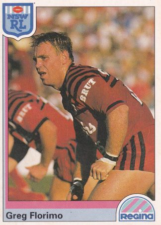 1992 Regina Common Card - Base 057 Greg Florimo North Sydney Bears