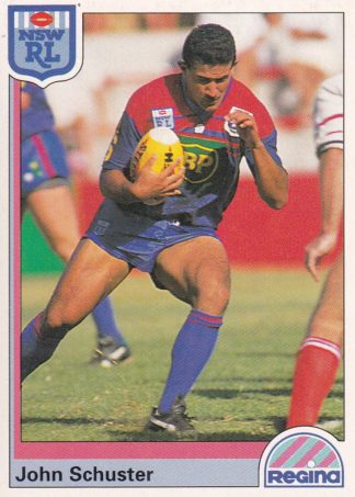 1992 Regina Common Card - Base 076 John Schuster Newcastle Knights