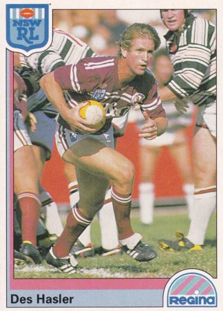1992 Regina Common Card - Base 078 Des Hasler Manly Sea Eagles