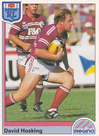 1992 Regina Common Card - Base 079 David Hosking Manly Sea Eagles