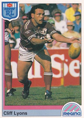 1992 Regina Common Card - Base 083 Cliff Lyons Manly Sea Eagles