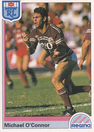 1992 Regina Common Card - Base 084 Michael O'Connor Manly Sea Eagles
