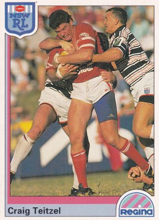 1992 Regina Common Card - Base 096 Craig Teitzel Illawarra Steelers