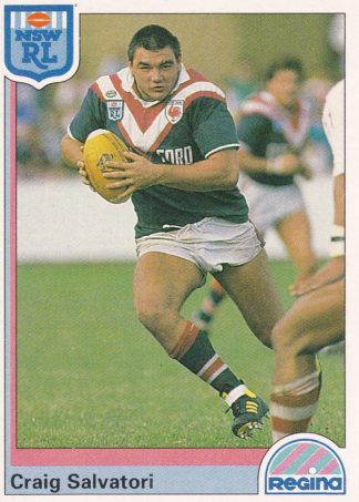 1992 Regina Common Card - Base 119 Craig Salvatori Eastern Suburbs Roosters