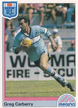 1992 Regina Common Card - Base 120 Greg Carberry Cronulla Sharks