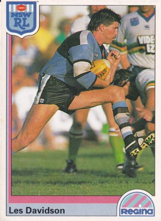 1992 Regina Common Card - Base 121 Les Davidson Cronulla Sharks