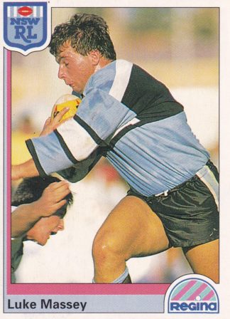 1992 Regina Common Card - Base 125 Luke Massey Cronulla Sharks