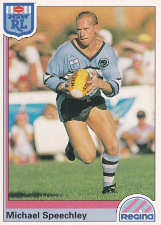 1992 Regina Common Card - Base 128 Michael Speechley Cronulla Sharks