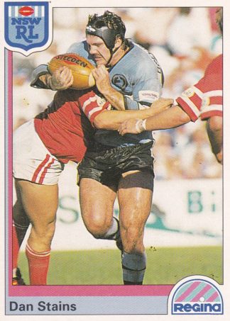 1992 Regina Common Card - Base 129 Dan Stains Cronulla Sharks