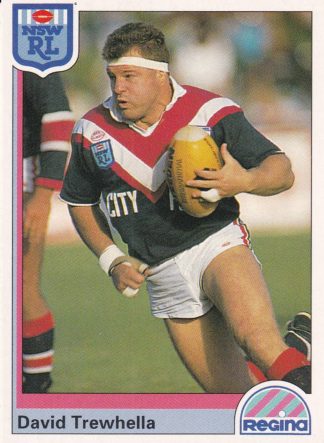 1992 Regina Common Card - Base 130 David Trewhella Cronulla Sharks