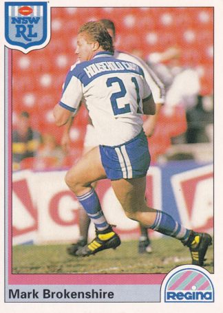 1992 Regina Common Card - Base 131 Mark Brokenshire Canterbury Bulldogs