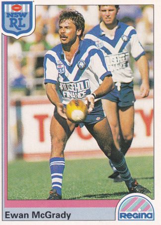 1992 Regina Common Card - Base 135 Ewan McGrady Canterbury Bulldogs