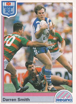 1992 Regina Common Card - Base 140 Darren Smith Canterbury Bulldogs