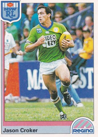 1992 Regina Common Card - Base 146 Jason Croker Canberra Raiders