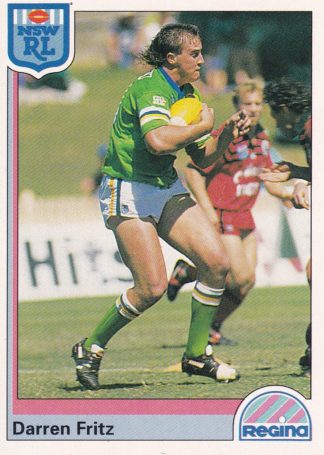 1992 Regina Common Card - Base 148 Darren Fritz Canberra Raiders