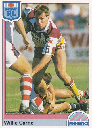 1992 Regina Common Card - Base 153 Willie Carne Brisbane Broncos