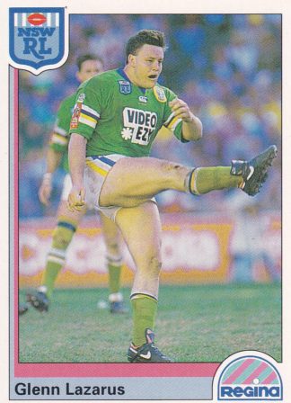 1992 Regina Common Card - Base 160 Glenn Lazarus Brisbane Broncos
