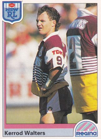 1992 Regina Common Card - Base 162 Kerrod Walters Brisbane Broncos