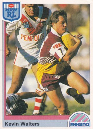 1992 Regina Common Card - Base 163 Kevin Walters Brisbane Broncos