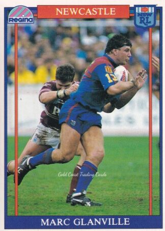 1993 Regina Common Card - Base 001 Marc Glanville Newcastle Knights