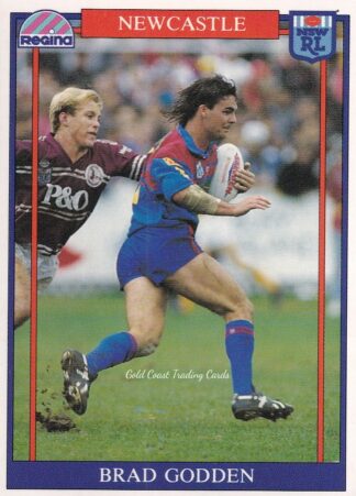 1993 Regina Common Card - Base 004 Brad Godden Newcastle Knights