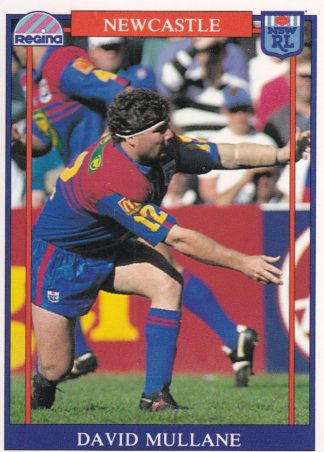 1993 Regina Common Card - Base 007 David Mullane Newcastle Knights