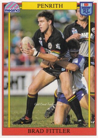 1993 Regina Common Card - Base 015 Brad Fittler Penrith Panthers