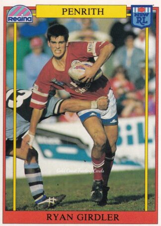 1993 Regina Common Card - Base 021 Ryan Girdler Penrith Panthers
