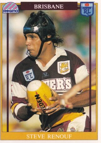 1993 Regina Common Card - Base 027 Steve Renouf Brisbane Broncos
