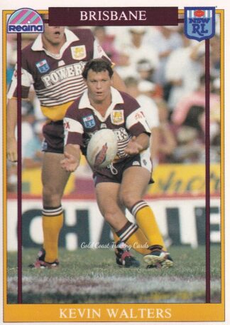 1993 Regina Common Card - Base 029 Kevin Walters Brisbane Broncos