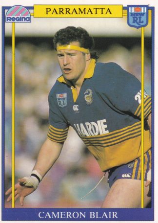 1993 Regina Common Card - Base 033 Cameron Blair Parramatta Eels