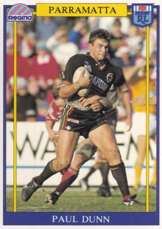 1993 Regina Common Card - Base 035 Paul Dunn Parramatta Eels