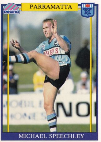 1993 Regina Common Card - Base 041 Michael Speechley Parramatta Eels