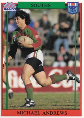 1993 Regina Common Card - Base 044 Michael Andrews South Sydney Rabbitohs