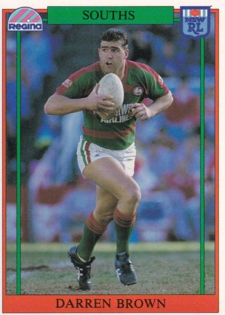 1993 Regina Common Card - Base 045 Darren Brown South Sydney Rabbitohs