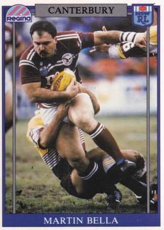 1993 Regina Common Card - Base 054 Martin Bella Canterbury Bulldogs