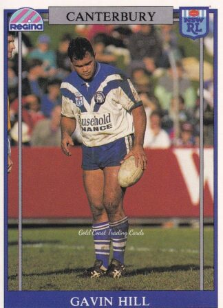 1993 Regina Common Card - Base 056 Gavin Hill Canterbury Bulldogs