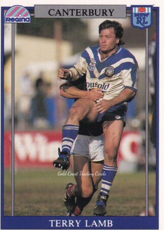 1993 Regina Common Card - Base 057 Terry Lamb Canterbury Bulldogs