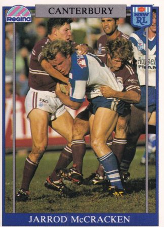 1993 Regina Common Card - Base 058 Jarrod McCracken Canterbury Bulldogs
