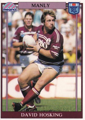 1993 Regina Common Card - Base 078 David Hosking Manly Sea Eagles