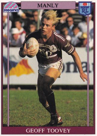 1993 Regina Common Card - Base 084 Geoff Toovey Manly Sea Eagles