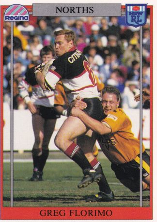 1993 Regina Common Card - Base 089 Greg Florimo North Sydney Bears