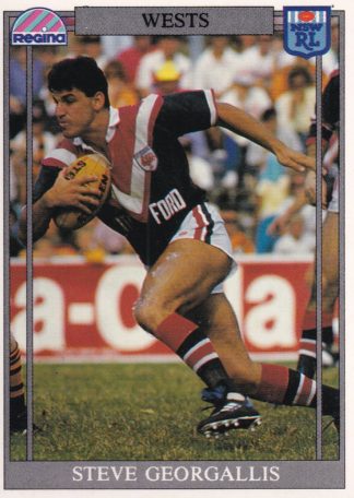 1993 Regina Common Card - Base 099 Steve Georgallis Western Suburbs Magpies