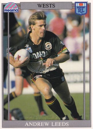 1993 Regina Common Card - Base 105 Andrew Leeds Western Suburbs Magpies